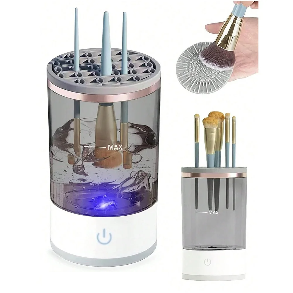 Rinsella brush cleaner with the silicone cleaning pad and drying holder